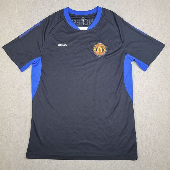 Manchester United‎ Football Club Jersey Men's Large Black Short Sleeve MUFC - Picture 1 of 9
